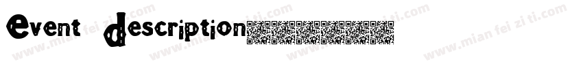 Event Description字体转换